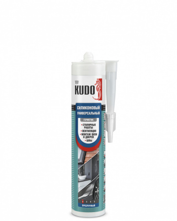 Клей-герметик KUDO KBK-521 универсальный гибридный белый (280г) (12)  