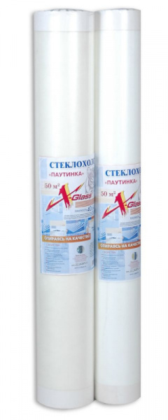 Стеклохолст 100см х 50м (40г/м.кв.) "Х-glass" (12) 