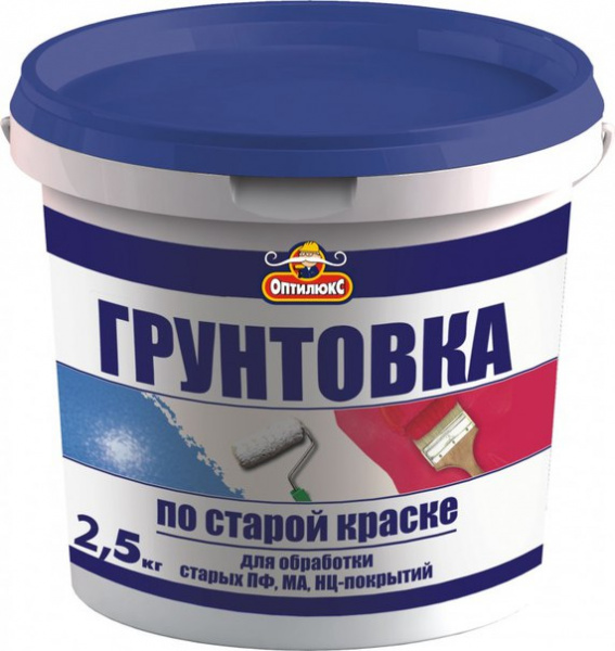 Грунтовка ОПТИЛЮКС по старой краске (2,5кг) (4/264) (03063) 